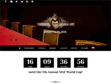 Tablet Screenshot of mafworldcup.com